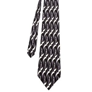 French Connection Purple Geometric Silk Necktie Mens One Size Abstract Pattern